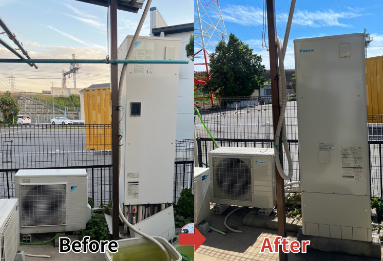 名古屋市中川区　I様。ダイキンエコキュートに交換しました。